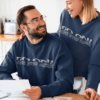 Motivational Typography Couple Sweatshirt