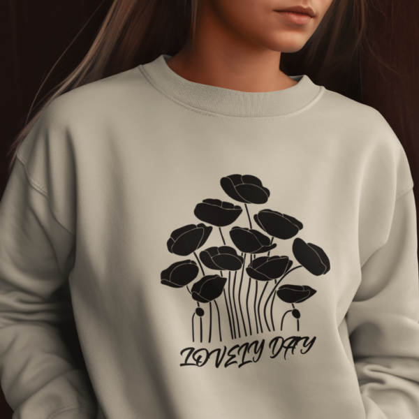 Floral Puppy Sweatshirt