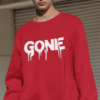 GONE Unisex Typography Sweatshirt