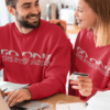 Motivational Typography Couple Sweatshirt