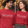 Motivational Typography Couple Sweatshirt