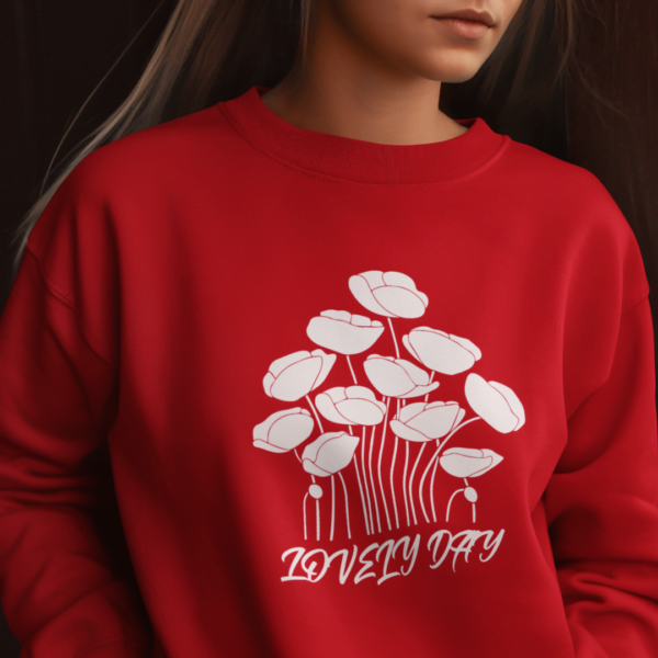 Floral Puppy Sweatshirt