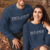 Motivational Typography Couple Sweatshirt