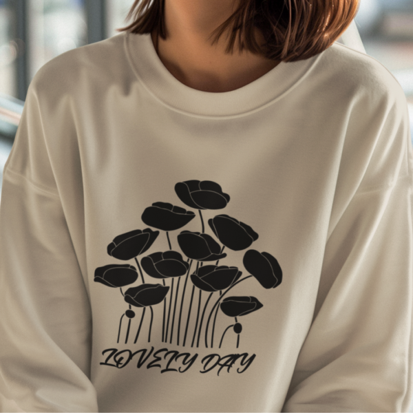 Floral Puppy Sweatshirt