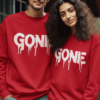 Motivational Typography Couple Sweatshirt
